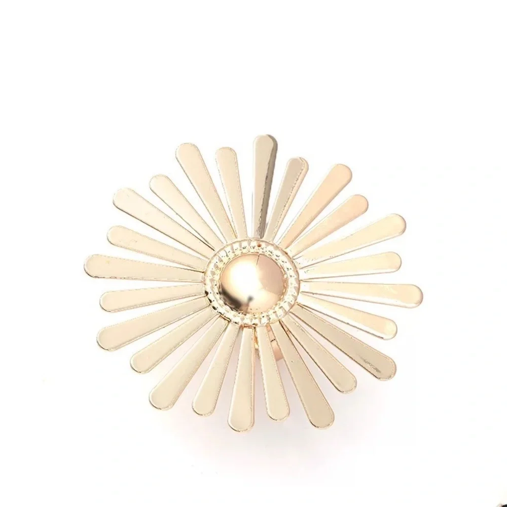 Huge Flower Petals Statement Ring